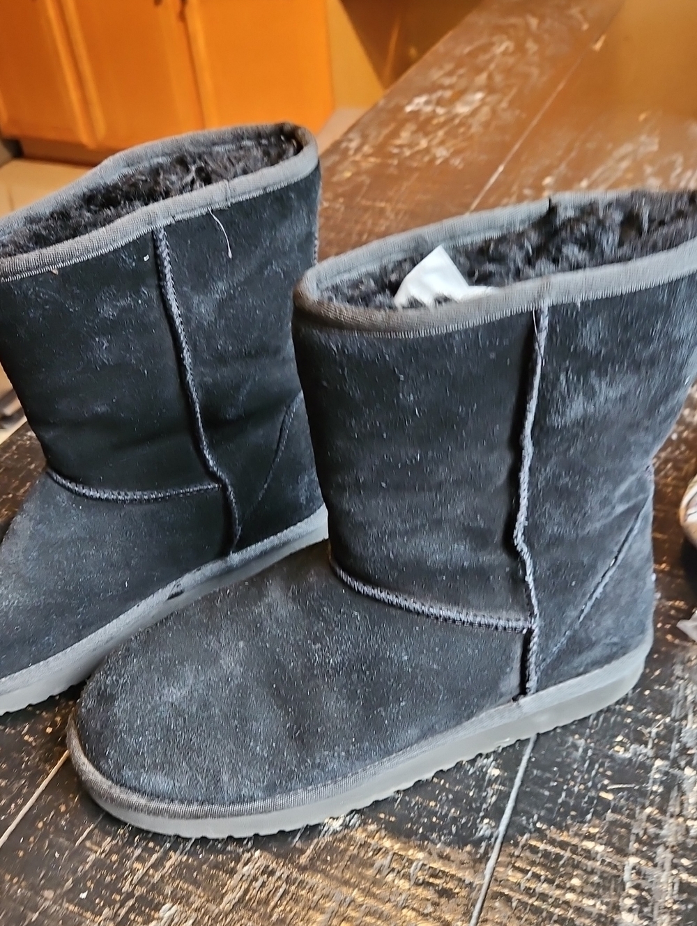 Koolaburra By UGS Women's Black Suede Mid-Calf Winter Boots Size 9